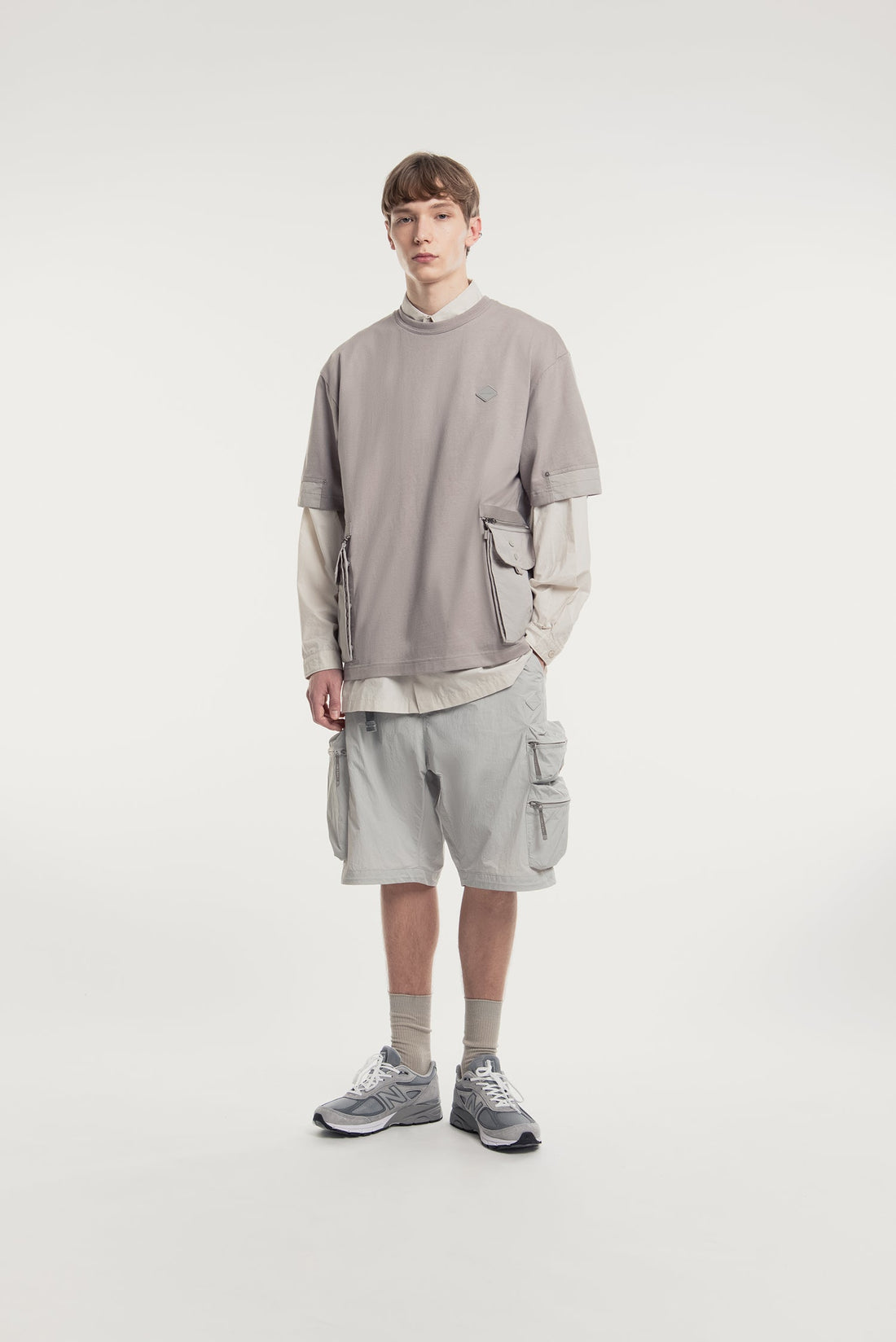 MEN'S COVERTIBLE TWO POCKETS T-SHIRT