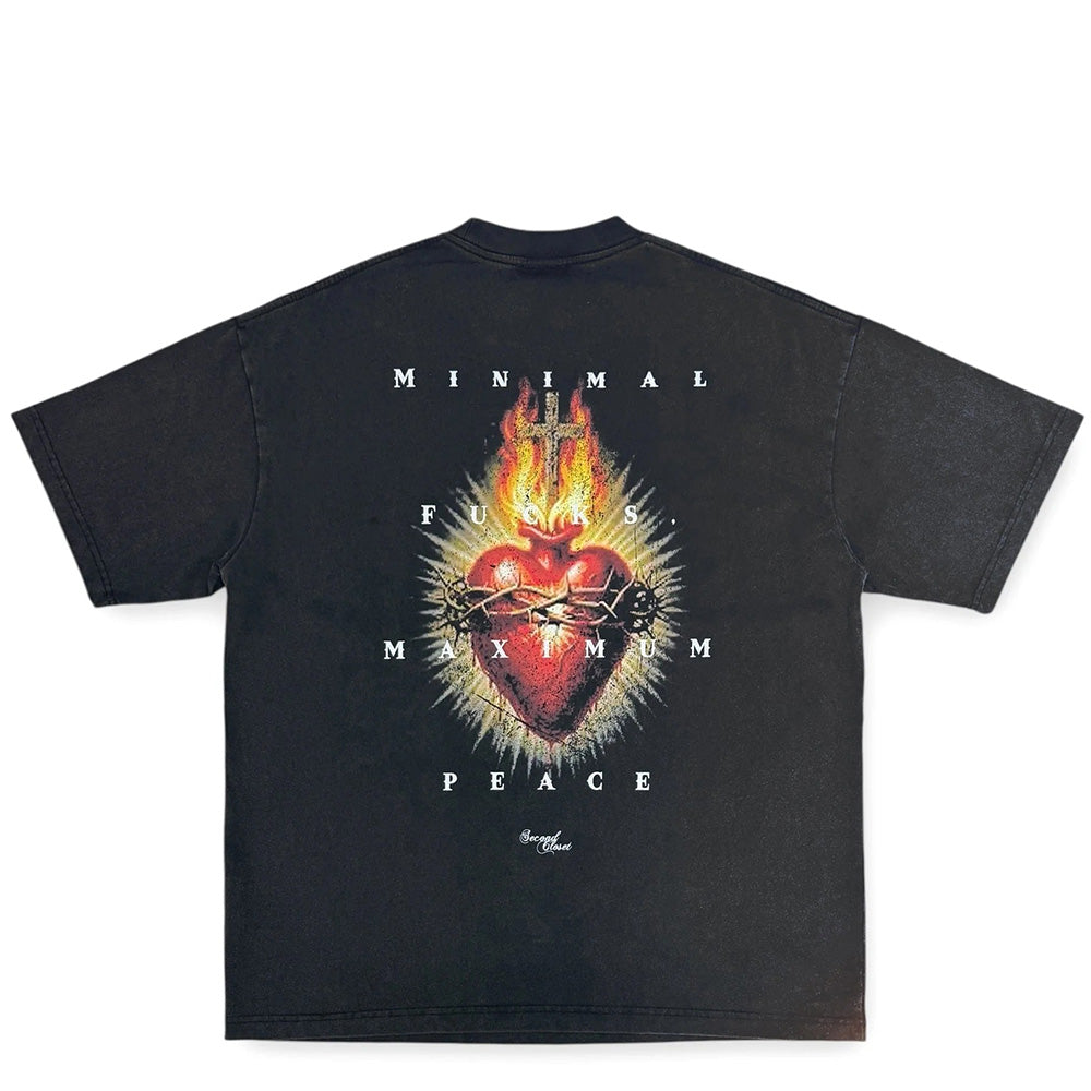 2ND CLOSET "JESUS LOVES TECHNO" WASHED T-SHIRT