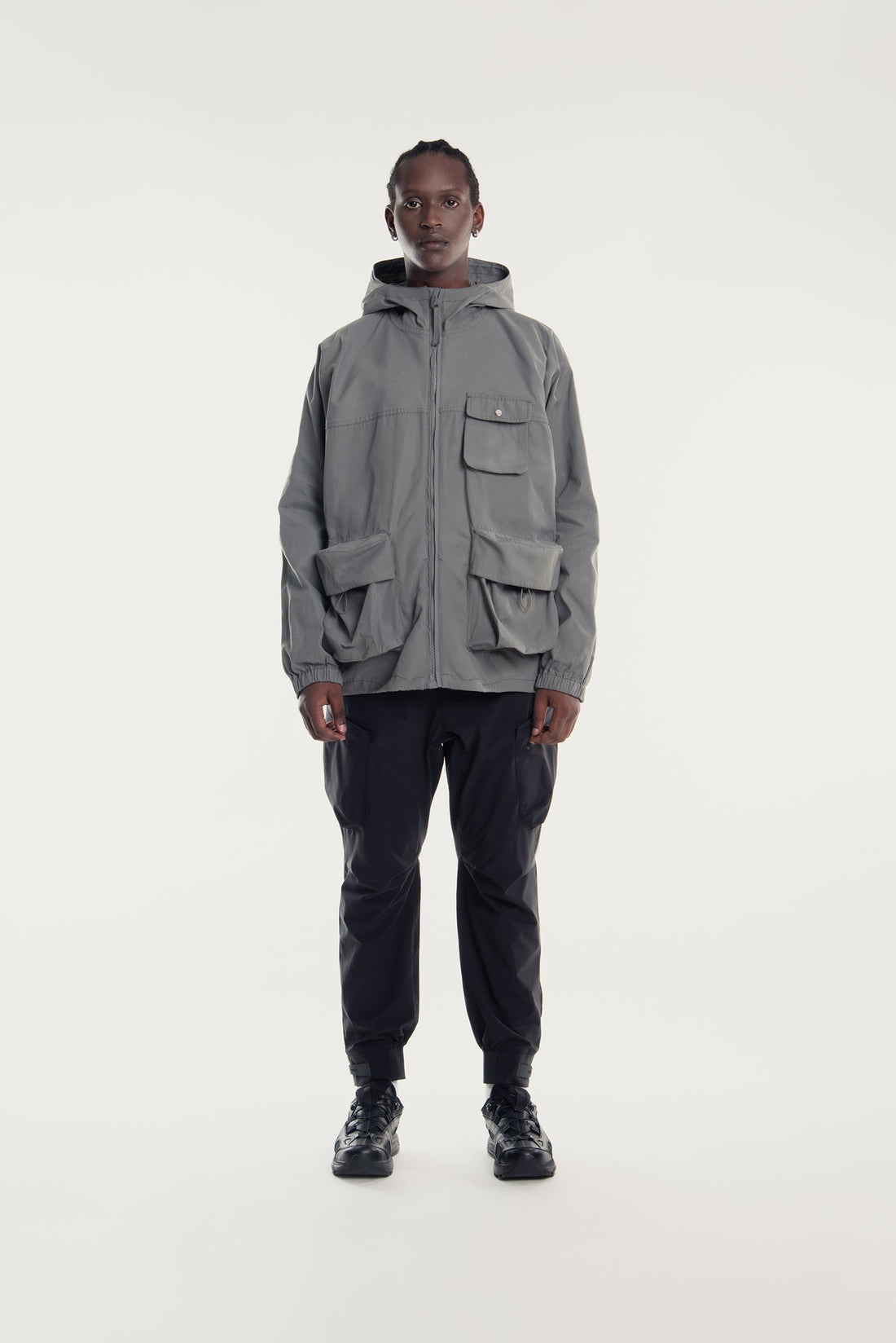 MEN'S WAXED COTTON MAGZIP HOODED JACKET