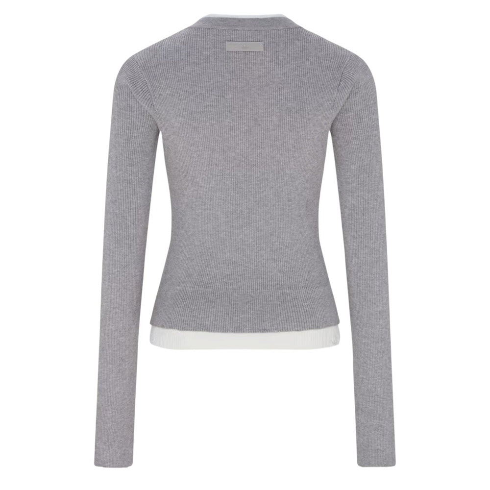 ADIDAS ORIGINALS PREMIUM 3S BUTTON CREW SWEATSHIRT