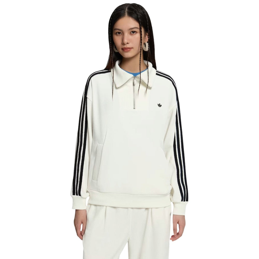 ADIDAS ORIGINALS ADICOLOR CHENILLE HALFZIP W SWEATSHIRT