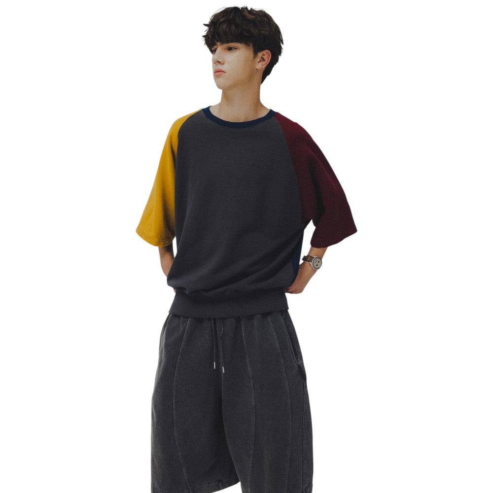 ANGLAN Palette Raglan Half Sweat Shirt