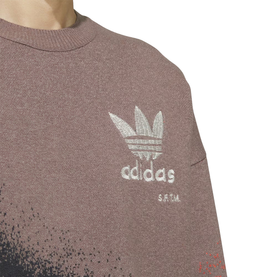 ADIDAS ORIGINALS X SONG FOR THE MUTE ALLOVER PRINT JACQUARD SWEATER (GENDER NEUTRAL)