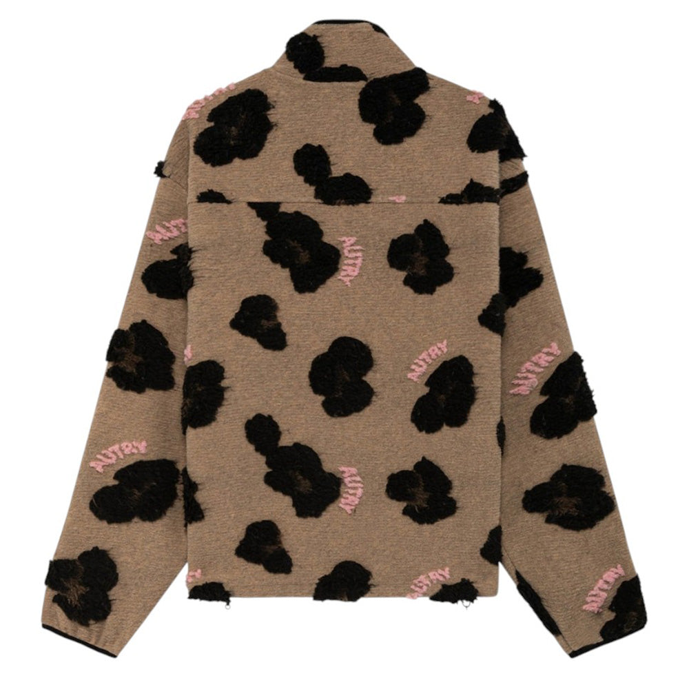 AUTRY ALL-OVER FULL-ZIP TEDDY JACKET
