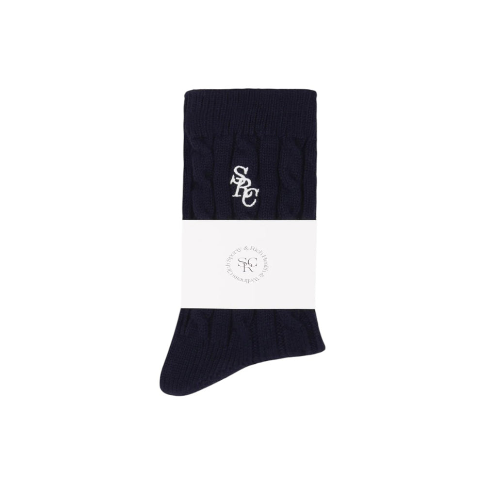 SPORTY & RICH SRC Cableknit Socks