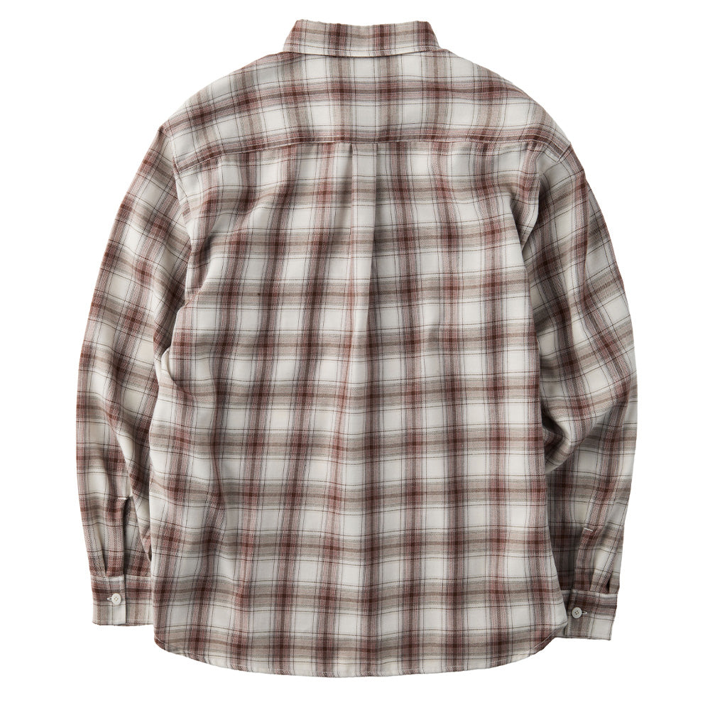 UNIVERSAL OVERALL OMBRE CHECK LS SHIRT
