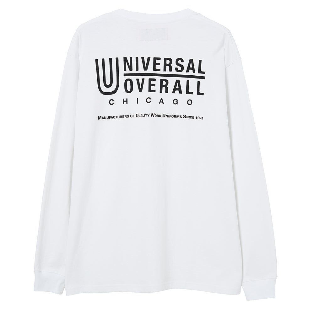 UNIVERSAL OVERALL BACK LOGO L/S TEE