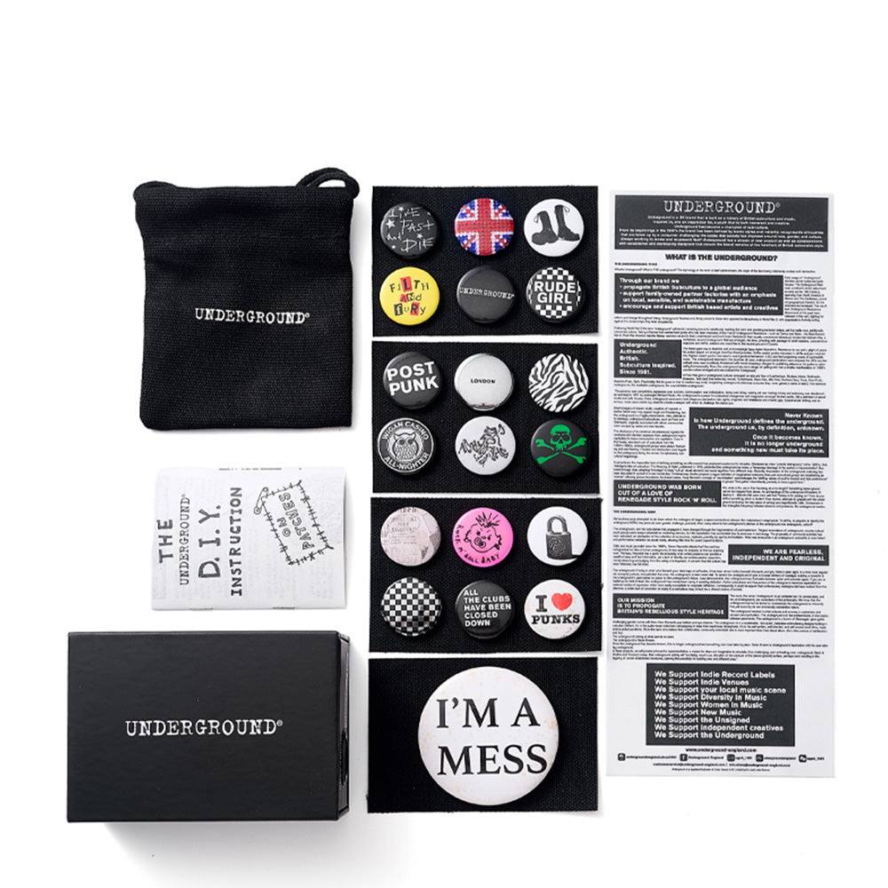 UNDERGROUND PUNK BADGE PACK