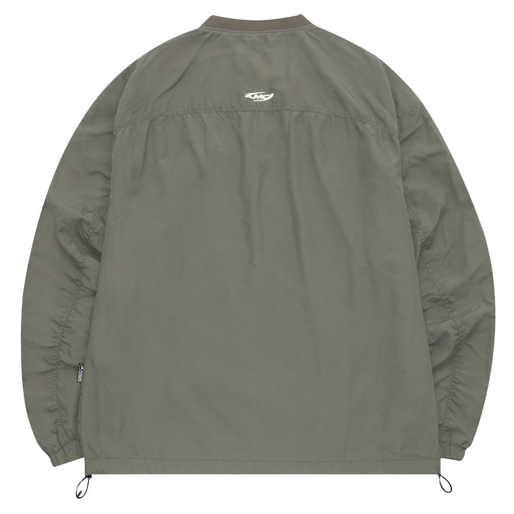 LMC ACTIVE GEAR CURVED CREW NECK GREY KHAKI