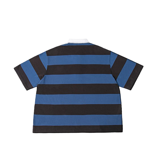 ANGLAN STRIPE WAPPEN PK HALF SHIRT